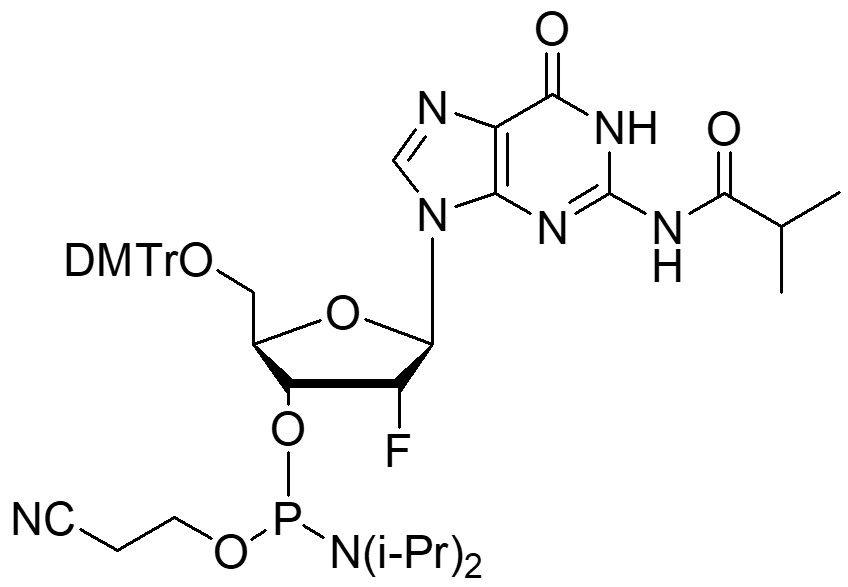 5'-ODMT-2’-Fluoro-N-iBu guanosine amidite